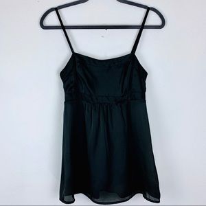 CAbi Black Empire Waist Cami Babydoll Tank